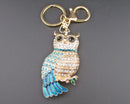 Owl Rhinestone Keychain Z061