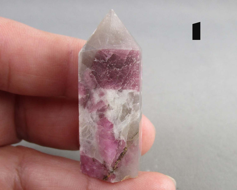 You Choose!  Pink Tourmaline in Quartz Standing Point