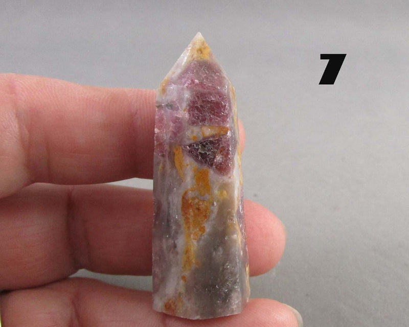 You Choose!  Pink Tourmaline in Quartz Standing Point