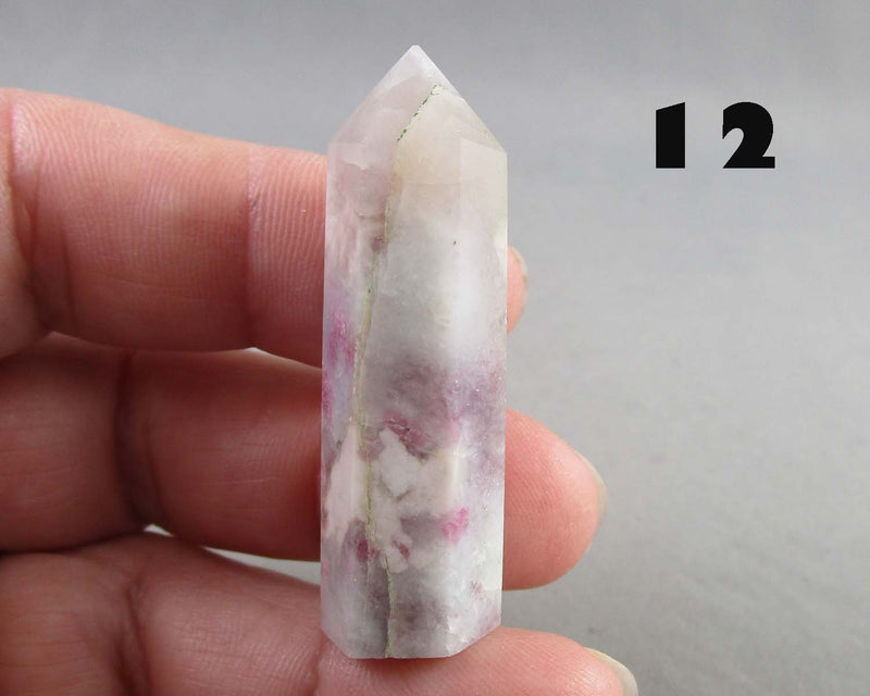 You Choose!  Pink Tourmaline in Quartz Standing Point