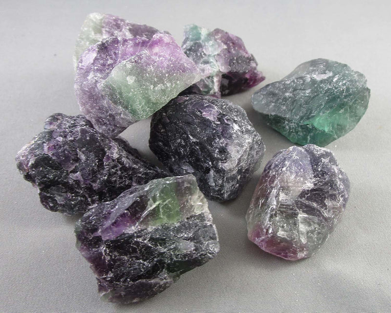 Rainbow Fluorite Crystals Raw 2pc H167-2