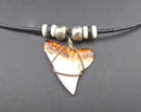 Shark Tooth Fossil Pendant Necklace (Vintage) H025-9