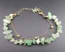 Aventurine Gemstone Bracelet (Vintage) H025-13