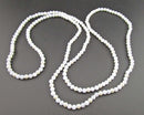 Blue Lace Agate Gemstone Necklace (Vintage) H025-16