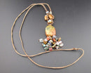 Mixed Gemstone Pendant Necklace (Vintage) H025-21