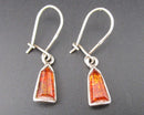 Amber Gemstone Earrings 925 Sterling Silver (Vintage) H025-24