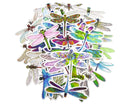 Dragonfly Sticker Pack - Waterproof PVC Stickers 50pc J287