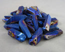 Blue Flame Aura Quartz Crystal Points 4pc (C111)