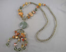 Carnelian, Shell & Green Jasper Necklace H065-5