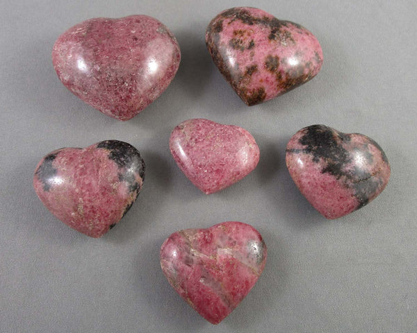 You Choose!  Pink Rhodonite Stone Heart