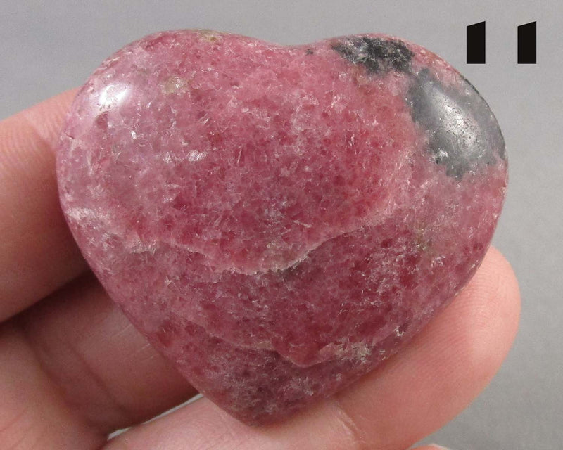 You Choose!  Pink Rhodonite Stone Heart