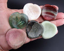 You Choose!  Gemstone Heart Worry Stones 40mm