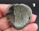 You Choose!  Gemstone Heart Worry Stones 40mm