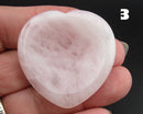 You Choose!  Gemstone Heart Worry Stones 40mm