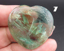 You Choose!  Gemstone Heart Worry Stones 40mm