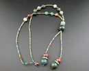 Bloodstone Gemstone Necklace Vintage H001-6
