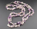 Double Strand Amethyst Gemstone Necklace Vintage H001-7