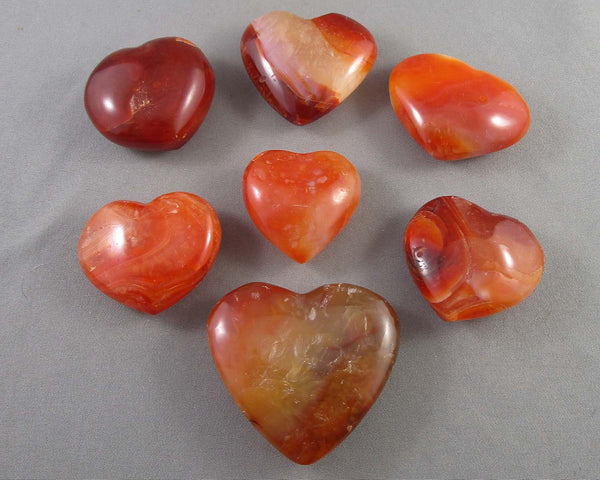 You Choose!  Carnelian Stone Heart