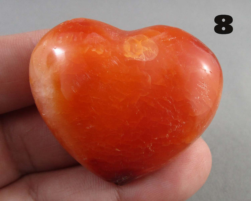 You Choose!  Carnelian Stone Heart