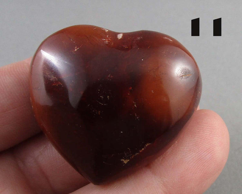 You Choose!  Carnelian Stone Heart