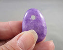 Lepidolite Pendant Bead 35x25mm 1pc C654