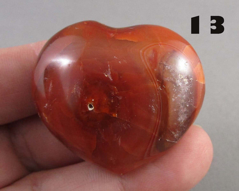 You Choose!  Carnelian Stone Heart