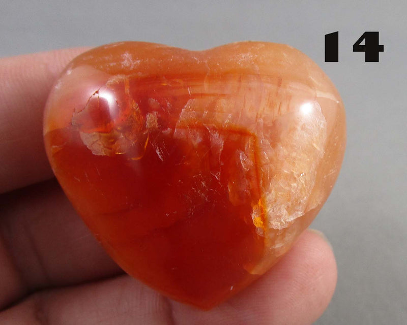 You Choose!  Carnelian Stone Heart