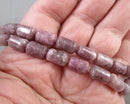 Lepidolite Column Beads 10x6mm C145