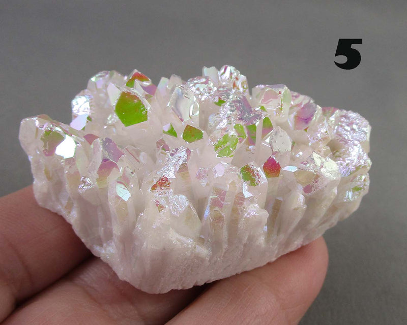 You Choose!  Angel Aura Quartz Crystal Cluster