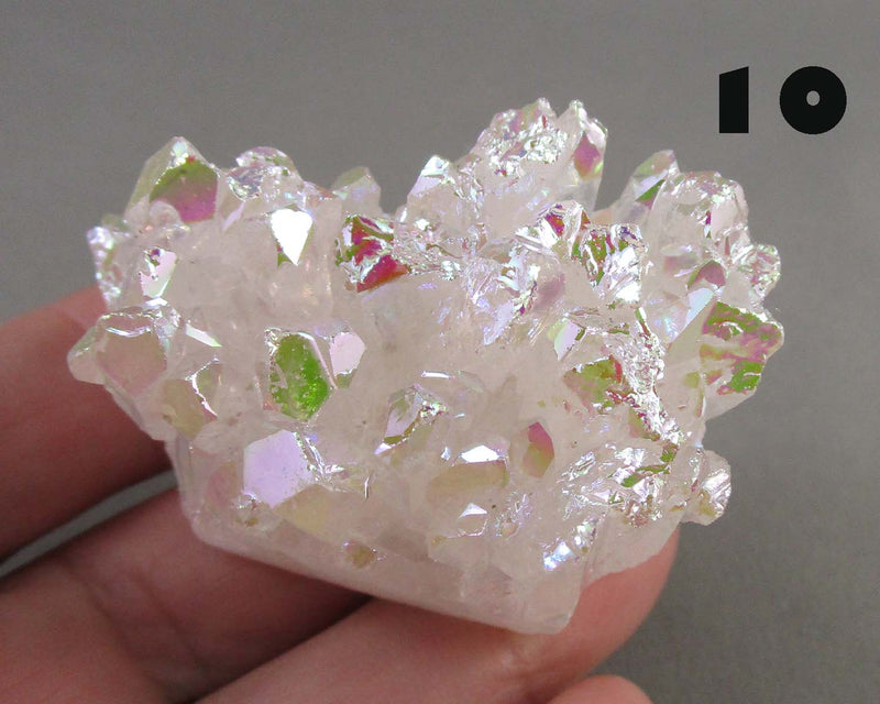 You Choose!  Angel Aura Quartz Crystal Cluster