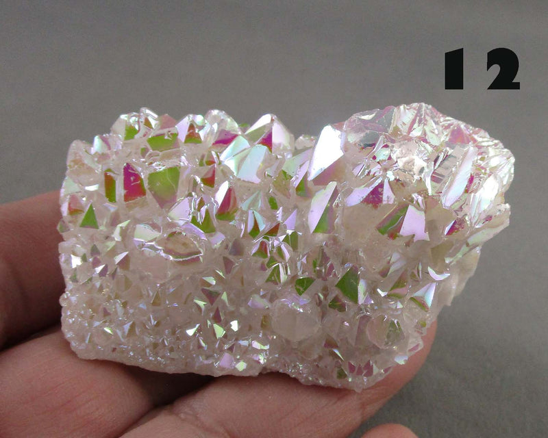 You Choose!  Angel Aura Quartz Crystal Cluster