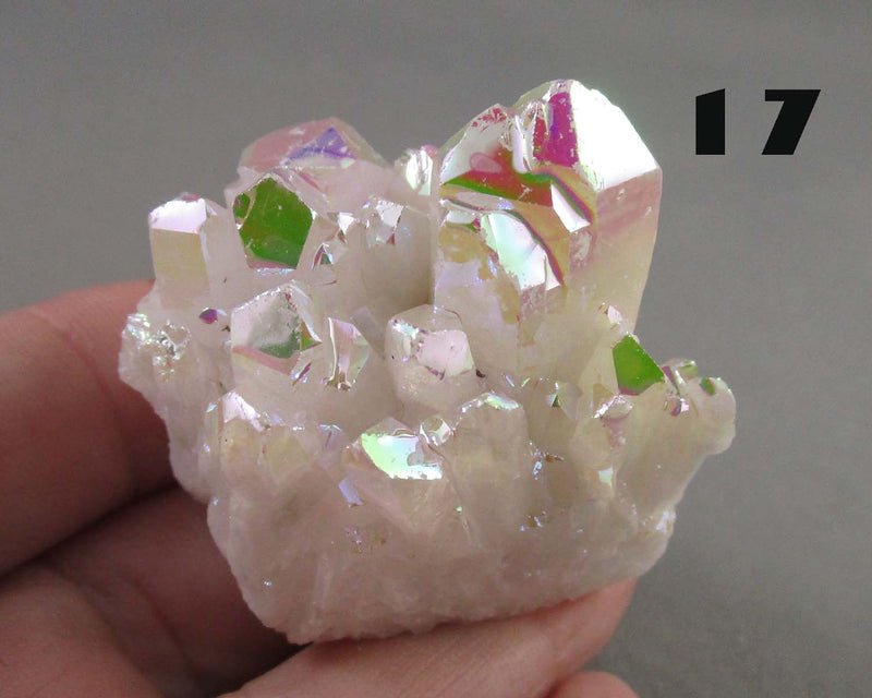 You Choose!  Angel Aura Quartz Crystal Cluster