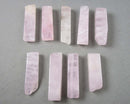 Rose Quartz Side Drilled Beads 4pc C614