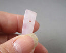 Rose Quartz Side Drilled Beads 4pc C614