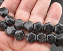 Larvikite Gemstone Beads Hexagon 10mm C143