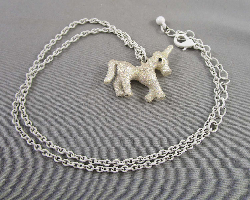 Unicorn Pendant Necklace (Vintage) H088-8