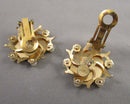 Petite Point Clip on Earrings & Brooch (Vintage) H088-9