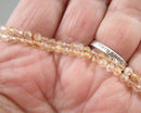 Citrine Faceted Round Beads 3mm (C657)