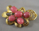 Pink Quartz Brooch H034-13 (Vintage)
