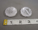 Clear Quartz Flower Worry Stone 1pcs C153
