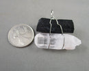 Quartz & Black Tourmaline Gemstone Pendant Z113