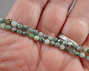 Emerald Beads Faceted Round 3mm 3.5" Strand (C156)