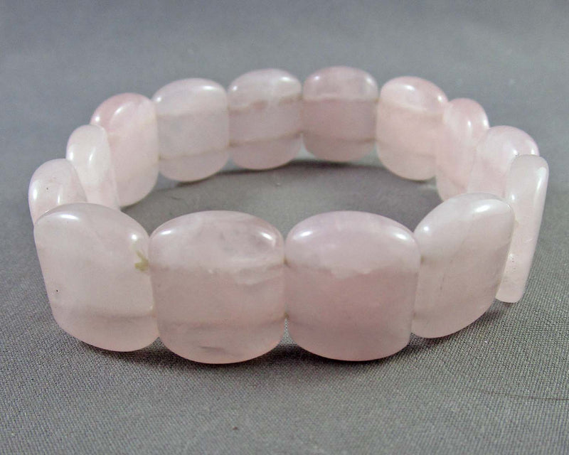 Rose Quartz Crystal Bracelet 1pc B032-1