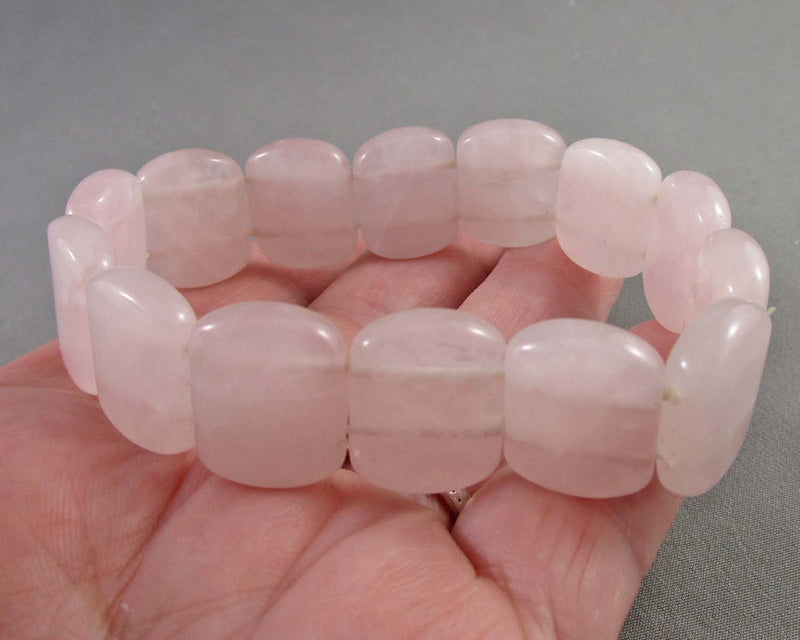 Rose Quartz Crystal Bracelet 1pc B032-1