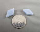 Angelite Diamond Shape Beads 2pc C142