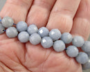 Angelite Beads Faceted Round (Various Sizes)