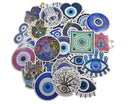 Evil Eye Protection Sticker Pack - Waterproof PVC Stickers 50pc J206**