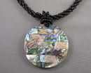 Abalone Shell Pendant Necklace H111-11