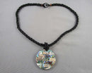 Abalone Shell Pendant Necklace H111-11