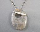 Labradorite Pendant Necklace Vintage H110-12